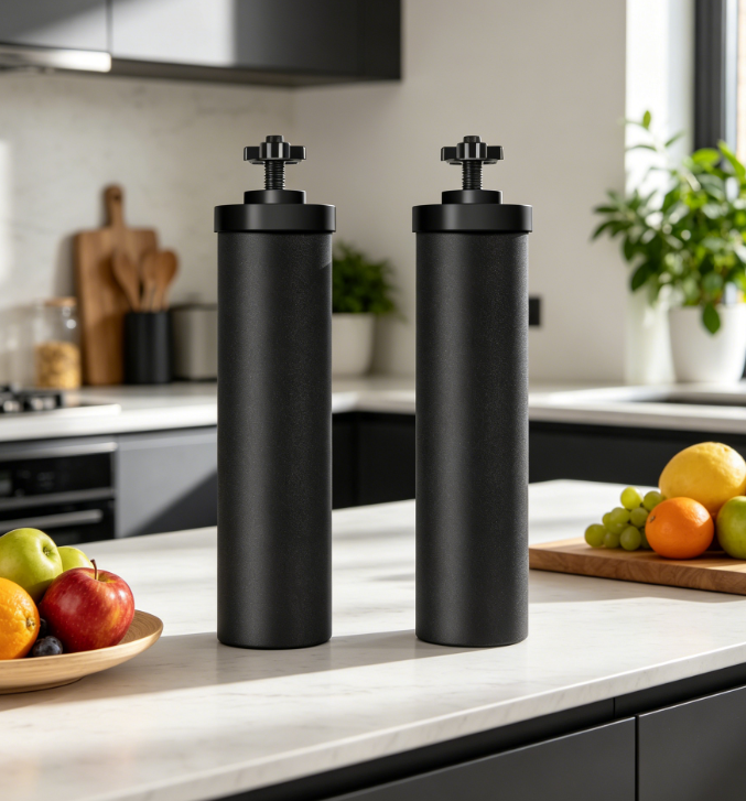 2-Pack Activated Carbon Filter Elements for Gravity Water Systems